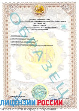 Образец сертификата соответствия (приложение) Артем Сертификат ISO 14001